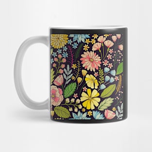 Colorful Floral Pattern Mug